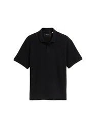 TOM TAILOR Denim Poloshirt Schwarz/Dunkelblau
