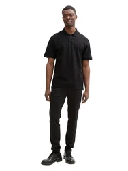 TOM TAILOR Denim Poloshirt Schwarz/Dunkelblau