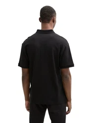 TOM TAILOR Denim Poloshirt Schwarz/Dunkelblau