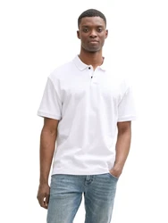 TOM TAILOR Denim Poloshirt Weiß