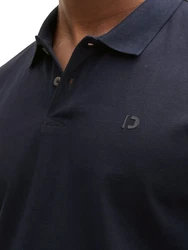 TOM TAILOR Denim Poloshirt Dunkelblau/Schwarz