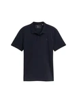 TOM TAILOR Denim Poloshirt Dunkelblau/Schwarz