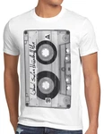 style3 T-Shirt DJ Kassetten  Weiß/Grau/Creme