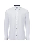 Finshley & Harding Businesshemd Weiß/Grau/Creme