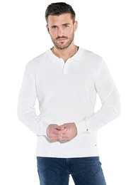 Strickpullover Pullover mit Polo-Kragen