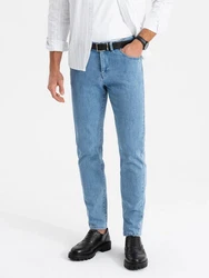 OMBRE Slim-fit Jeans Klassische Herrenjeans SLIM FIT Hellblau/Blau