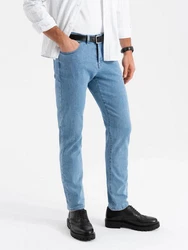 OMBRE Slim-fit Jeans Klassische Herrenjeans SLIM FIT Hellblau/Blau