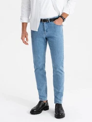 OMBRE Slim-fit Jeans Klassische Herrenjeans SLIM FIT Hellblau/Blau