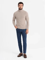 OMBRE Slim-fit Jeans Klassische Herrenjeans SLIM FIT Dunkelblau/Blau