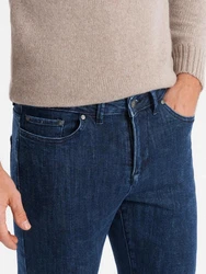 OMBRE Slim-fit Jeans Klassische Herrenjeans SLIM FIT Dunkelblau/Blau