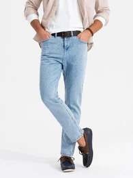 Comfort-fit-Jeans Marmorierte Denim-Hose fr Mnner CARROT FIT
