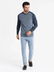 OMBRE Strickpullover Dunkelblau/Grau/Hellblau/Blau