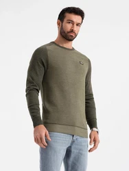 OMBRE Strickpullover Dunkelgrün/Khaki