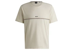BOSS Herren T-Shirt Unique T-Shirt Beige/Khaki