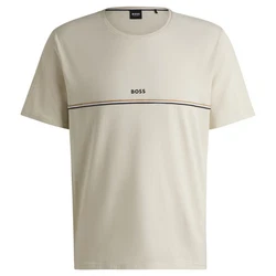 BOSS Herren T-Shirt Unique T-Shirt Beige/Khaki
