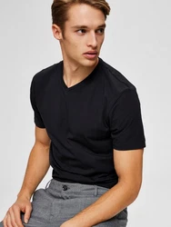 SELECTED HOMME T-Shirt SLHNEWPIMA schwarz