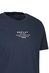 Replay T-Shirt BASIC JERSEY Dunkelblau