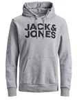 Jack & Jones Sweatshirt JJECORP LOGO SWEAT HOOD (3478) Grau Jack & Jones Sweatshirt JJECORP LOGO SWEAT HOOD (3478) Grau