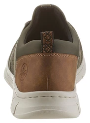 Rieker Herren Slipper braun / khaki / pastellgrn / orange