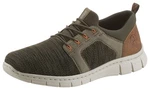 Rieker Herren Slipper braun / khaki / pastellgrn / orange