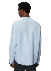 Marc O'Polo Langarmhemd Hellblau/Blau