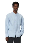 Marc O'Polo Langarmhemd Hellblau/Blau