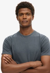 Superdry Rundhalsshirt CLASSIC ESSENTIAL TEE Dunkelgrau/Grau/Schwarz/Dunkelblau