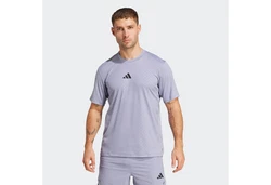 adidas Performance T-Shirt POWER 3S TEE Hellgrau/Grau/Lila/Dunkelgrau