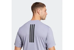 adidas Performance T-Shirt POWER 3S TEE Hellgrau/Grau/Lila/Dunkelgrau
