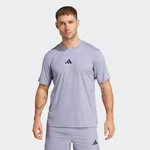 adidas Performance T-Shirt POWER 3S TEE Hellgrau/Grau/Lila/Dunkelgrau