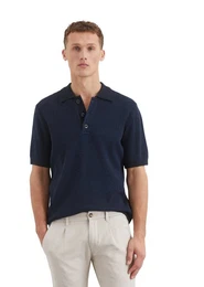 Kurzarmpullover aus Bio-Baumwoll-Mix