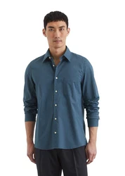 Marc O'Polo Langarmhemd Blau/Hellblau/Türkis/Dunkelblau