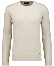 RAGMAN Rundhalspullover Khaki/Beige