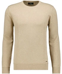 RAGMAN Rundhalspullover Khaki/Beige/Braun