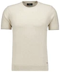 RAGMAN Rundhalspullover Khaki/Weiß/Beige