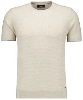 RAGMAN Rundhalspullover Khaki/Weiß/Beige