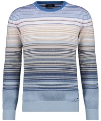 RAGMAN Rundhalspullover Hellblau/Blau/Mischfarben/Grau