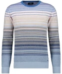 RAGMAN Rundhalspullover Hellblau/Blau/Mischfarben/Grau
