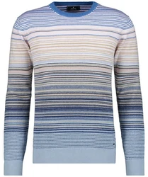 RAGMAN Rundhalspullover Hellblau/Blau/Mischfarben/Grau