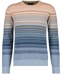 RAGMAN Rundhalspullover Mischfarben/Grau/Hellblau/Blau