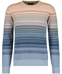 RAGMAN Rundhalspullover Mischfarben/Grau/Hellblau/Blau