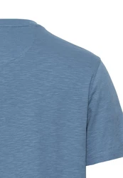 camel active Shirt Henley Blau/Grau/Hellblau