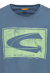camel active Kurzarmshirt T-Shirt mit Logoprint - Regular Fit 