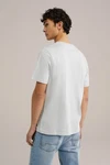 WE Fashion T-Shirt Weiß/Hellblau/Grau/Creme