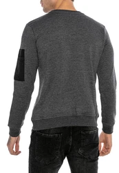 RedBridge Sweatshirt McKinney NASA Print Astronauten-Look Rot/Hellgrau/Dunkelgrau/Grau/Silber/Dunkelblau