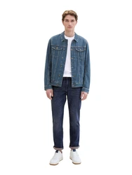 TOM TAILOR 5-Pocket Hose Josh Slim (1-tlg) Dunkelblau/Blau