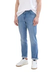 TOM TAILOR 5-Pocket Hose Josh Slim (1-tlg) Hellblau/Blau