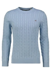 Strickpullover Herren Strickpullover COTTON CABLE C-NECK (1-tlg)