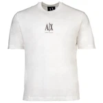 ARMANI EXCHANGE T-Shirt Herren Rundhals Kurzarm Logo taupe/offwhite