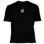 ARMANI EXCHANGE T-Shirt Herren Rundhals Kurzarm Logo schwarz